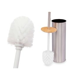 Berilo Escobillero de Acero con Tapa de Bambú 9.5x27.5x9.5 cm (6 Unidades) Berilo Escobillero de Acero con Tapa de Bambú 9.5x27.5x9.5 cm (6 Unidades)