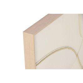 DKD Home Decor Cuadro Scandi Blanco Dorado 62 x 62 cm (4 Unidades) Precio: 114.7201. SKU: B123KEPWKN