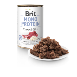 BRIT Mono Protein Cordero y Arroz 6 Latas 400g Comida Perros Alergias Sin Gluten Precio: 26.015. SKU: B16HTGL3A2