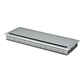 Herrajes Alk Pasacable con Tapa Amortiguador Simple Plata 300x120x25mm