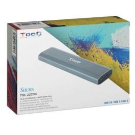 TooQ TQE-2223G Caja Externa para Disco SSD M.2 NVMe USB 3.2 Sin Tornillos Gris