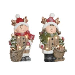 Figura Navidad Tradicional DKD Home Decor Rojo Marron 10.5 x 40 x 23 cm (2 Unidades) Precio: 45.50000026. SKU: B1CZGYNYHE