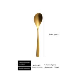 Sinxelo Satin Oro Cuchara Cafe 140 Mm (12 Unidades) Sinxelo Satin Oro Cuchara Cafe 140 Mm (12 Unidades)