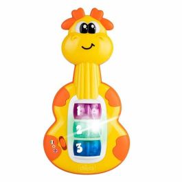 Chicco Guitarra Jirafa Musical Interactiva con más de 12 Sonidos, Melodías y Luces – Incluye Pilas AAA – Juguete Infantil 8x2x16 cm