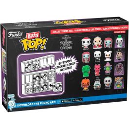 FUNKO Bitty POP Disney Pesadilla Antes de Navidad - Blister 4 figuras, incluye Santa Jack y figura misteriosa