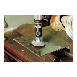 Wolfcraft 2108000 Cepillo de Copa de Alambre de Acero Ø75 mm, Vástago Hexagonal 1/4" 6.35 mm, Longitud de Alambre 25 mm, para Amoladora