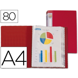 Liderpapel Carpeta 31760 Personalizable, 80 Fundas, Polipropileno, DIN A4, Roja Precio: 6.9900006. SKU: B19G4EJ495