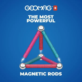 Geomag Purpurina Ecofriendly 35 uds con Barras, Esferas y Paneles de Plástico Reciclado