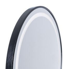 Espejo con Luz Led Negro Decoración 60 X 3 X 60 cm