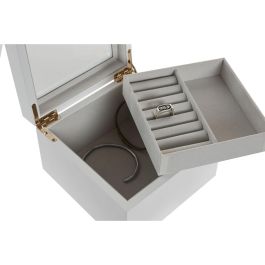 DKD Home Decor Joyero Tradicional Blanco 16 x 10 x 15 cm