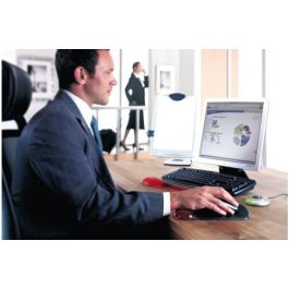 Kensington Alfombrilla para Ratón Duo Gel con Reposamuñecas Negro/Rojo 240x182x25 mm