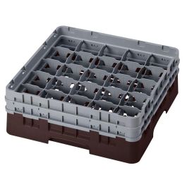 CAMBRO - 25S434-167 - Cesta de lavado 25 comp. 2 alturas - 8,7 cm Ø máx. - alt. máx. 13,5 cm - 50 x 50 x 18,4 cm - Castaño Precio: 57.49999981. SKU: B1BS5SARA9