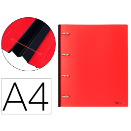 Liderpapel Carpeta 4 Anillas Redondas 25 mm Polipropileno DIN A4 Ultra Compacta Lomo Extensible 4 cm Rojo Precio: 3.8236. SKU: B14T59Z6DH