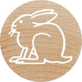 COLOP Set de sellos WOODIES "Farm Animation" de madera y caucho - Redondos 3cm (12 unidades) 165225