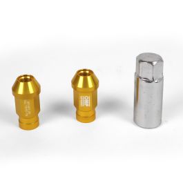 Omp Tuercas de Rueda de Aluminio 7075 M12x1.25 Llave 19mm Largo 40mm, 20 Piezas, Amarillo, OMPS09911209