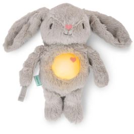 Luz de noche para bebé INGENUITY, conejito de peluche, Sylvie de peluche, responde al llanto del bebé, musical, luminosa, con ruido blanco y clip para chupete