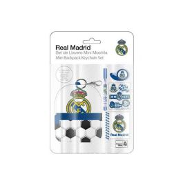 Real Madrid Set de Papelería Infantil: Minimochila Escolar Blanco 19.5 x 22.5 x 4.5 cm Ideal para Niños +3 Años Real Madrid Set de Papelería Infantil: Minimochila Escolar Blanco 19.5 x 22.5 x 4.5 cm Ideal para Niños +3 Años