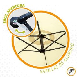 Parasol Aktive Crema 300 cm 4,2 cm Aluminio Parasol Aktive Crema 300 cm 4,2 cm Aluminio