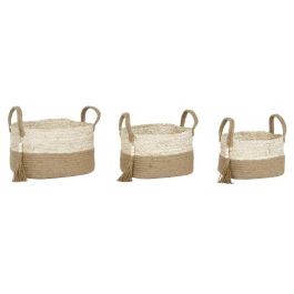 Cesta Moderno DKD Home Decor Natural Marron Claro 30 x 33 x 41 cm Set de 3 Precio: 49.50000011. SKU: B1BXXGNG4N