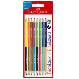 FABER-CASTELL 116197 Lápices Bicolor Buntstifte, 8 unidades, Blíster, 16 piezas Precio: 14.9000005. SKU: B1G4PV6A5P