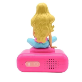 LEXIBOOK Despertador Digital Barbie con Pantalla LCD Retroiluminada y Alarma con Repetición