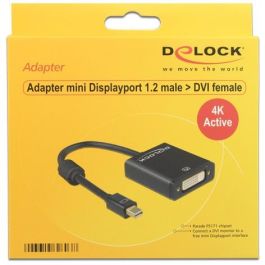 DELOCK Adapterkabel mini DisplayPort 1.2 Stecker > DVI 24+5 Buchse schwarz 4K Aktiv Precio: 46.69000017. SKU: B14N2CTXHH