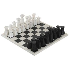 DKD Home Decor Juego de Ajedrez Moderno de Mármol Blanco y Negro 33 x 33 x 1.5 cm Precio: 93.49999967. SKU: B17TL465WA