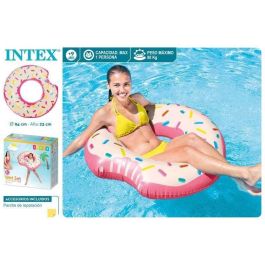 Intex Flotador Rueda Donut Rosa Bocado 94x23 cm +9 Años Modelos Surtidos