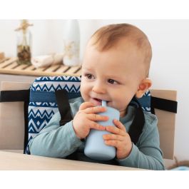 KioKids Vaso Silicona Bebé con Pajita y Tapa, Azul 180ml. Apto Lavavajillas/Microondas/Congelador, +6 meses KioKids Vaso Silicona Bebé con Pajita y Tapa, Azul 180ml. Apto Lavavajillas/Microondas/Congelador, +6 meses