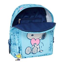 Mochila Casual Snoopy Love Azul claro 25 x 30 x 13 cm