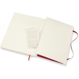 Moleskine Librera Clásica Tapa Blanda Rojo Escarlata XL 19x25cm Lisa 192 Páginas QP623F2