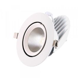 Foco Downlight LED 20W 3000Lm 4000ºK Circular Ajustable 40.000H [HO-COB-C-OR-20W-W]