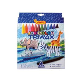 Jovi Ceras Jovicolor Triwax 82 mm Colores Surtidos Estuche 24 Ud