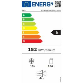 Frigorífico combinado BEKO BSSA210K4SN Blanco Frigorífico combinado BEKO BSSA210K4SN Blanco