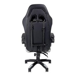 Silla gaming ergonómica negra y blanca