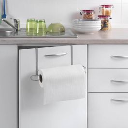 Metaltex Colgador rollo de cocina 'easy-roll' 35x18x10cm, 6 topes antideslizantes, polytherm metallic