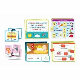 Clementoni - Box set de juegos de lectura - Juegos de asociación y reconocimiento - A partir de 4 años