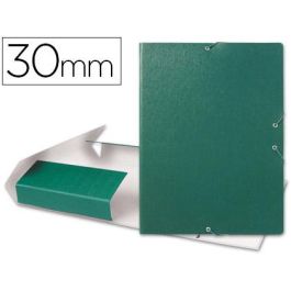 Carpeta Proyectos Liderpapel Folio Lomo 30 mm Carton Gofrado Verde