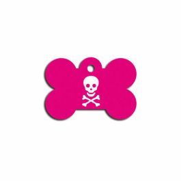 Placa identificativa para collar Imarc Bone Rosa