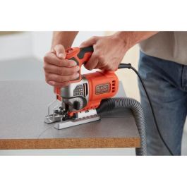 Black + Decker Sierra de calar BES610K-QS 650W Profundidad de corte 90mm con maletín de transporte