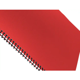 Liderpapel Tapas Polipropileno A4 0.8mm Rojo Opaco Paquete 50 Unidades