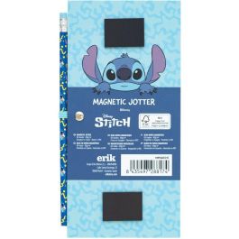 Disney Bloc de Notas Magnético Stitch, 21x10cm con 65 hojas, imanes traseros