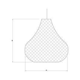 Lámpara Colgante Orsk de Cuerda Natural SKD-P80027 | Diseño Original E27 para Salón, Comedor y Restaurante