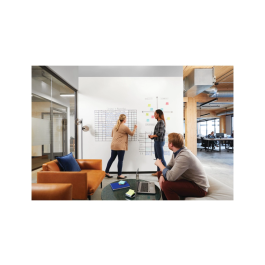 Post-it Superficie Adhesiva Borrado en Seco 0.914x1.219m Super Sticky Flex Write Rollo FWS4X3