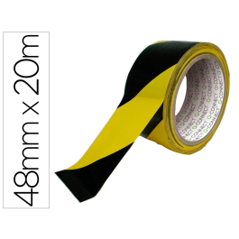 Q-connect Cinta de Seguridad Amarilla y Negra 20 mt x 48 mm Precio: 13.89000019. SKU: B1KN5XBMG8