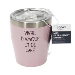 Cook Concept Vaso Térmico Espresso Take Away 300 ml Acero Inoxidable Antideslizante