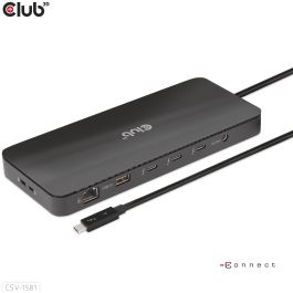Club3D Docking Station Thunderbolt 4 11-en-1 para 2 Pantallas, USB, Ethernet, Lector SD, 140W Negro Precio: 225.98999995. SKU: B14BD4YYK8