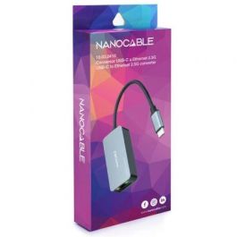 Adaptador USB-C a Red RJ45 NANOCABLE 10.03.0410 Gris