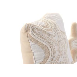 DKD Home Decor Cojin Mediterraneo Crema 50 x 10 x 50 cm Set de 2