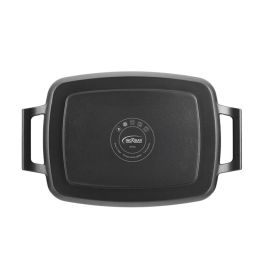 Asadora Inoxibar 18236 Negro 36 x 24 cm Aluminio